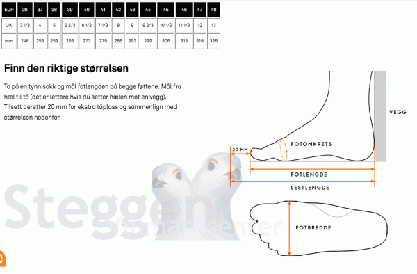 Storrelse-skjema-Lundhags